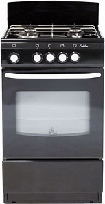 Газовая плита с газовой духовкой DeLuxe 5040.38 г (щиток) черный