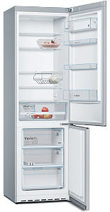Двухкамерный серебристый холодильник Bosch KGE39XL21R фото 2 фото 2