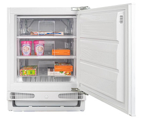Встроенный холодильник с жестким креплением фасада  Schaub Lorenz SLF E107W0M