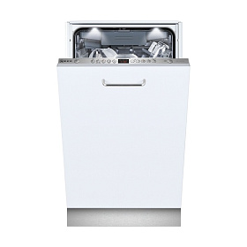 Серебристая узкая посудомоечная машина NEFF S585M50X4R