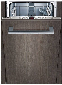 Серебристая узкая посудомоечная машина Siemens SR64M006RU