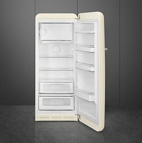 Бежевый холодильник в стиле ретро Smeg FAB28RCR5 фото 2 фото 2