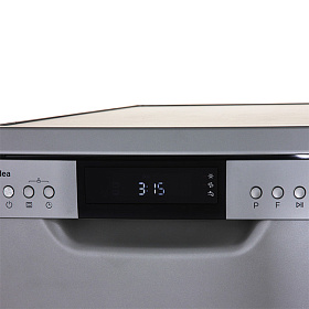 Отдельностоящая серебристая посудомоечная машина 45 см Midea MFD45S500S фото 4 фото 4