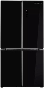 Большой чёрный холодильник Kuppersberg NFFD 183 BKG фото 2 фото 2