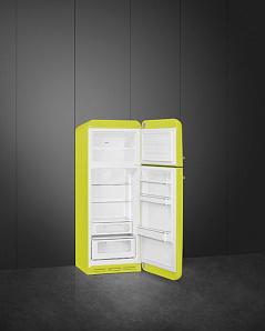Двухкамерный зелёный холодильник Smeg FAB30RLI5 фото 3 фото 3