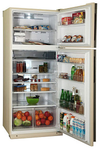 Холодильник кремового цвета Sharp SJ-XE 59 PMBE