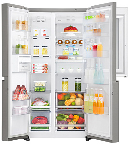 Холодильник с ледогенератором LG GC-Q 247 CABV