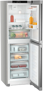 Серебристые двухкамерные холодильники Liebherr Liebherr CNsfd 5204