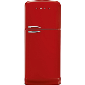 Ретро красный холодильник Smeg FAB50RRD