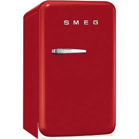 Маленький красный холодильник Smeg FAB5RRD