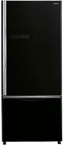 Чёрный двухкамерный холодильник  Hitachi R-B 502 PU6 GBK