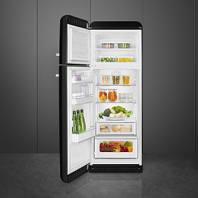 Чёрный холодильник Smeg FAB30LBL5 фото 2 фото 2