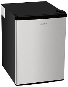 Узкий мини холодильник Hyundai CO1002 серебристый фото 2 фото 2