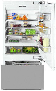Белый холодильник  2 метра Miele KF 1901 Vi