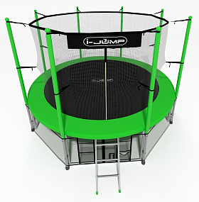 Каркасный батут 2,44 м с сеткой i-Jump 8FT GREEN фото 3 фото 3
