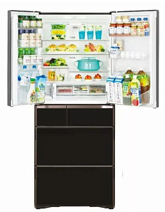 Чёрный холодильник HITACHI R-G 690 GU XK фото 2 фото 2