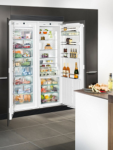 Встраиваемый двухдверный холодильник Liebherr SBS 70I4 фото 4 фото 4