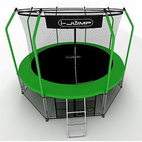 Батут с внутренней сеткой i-Jump ELEGANT 10FT GREEN фото 2 фото 2