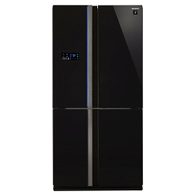 Чёрный холодильник Sharp SJ FS97V BK