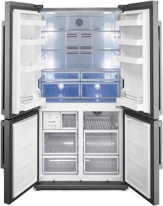 Холодильник с большой морозильной камерой на 5 ящиков Smeg FQ60XPE фото 2 фото 2