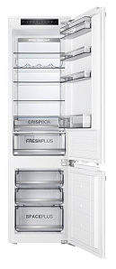 Двухкамерный холодильник глубиной 55 см Korting KSI 19547 CFNFZ