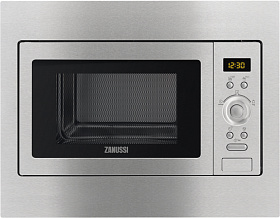 Встраиваемая серебристая микроволновая печь Zanussi ZSC25259XA