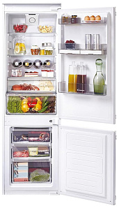 Встраиваемый узкий холодильник Candy CKBBS 172 FT