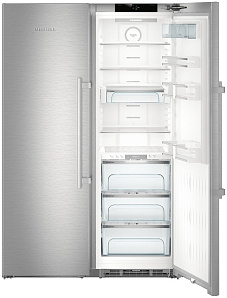 Серебристые двухкамерные холодильники Liebherr Liebherr SBSes 8663 фото 4 фото 4