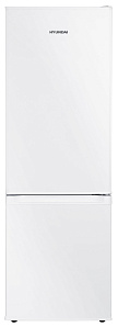 Маленький серебристый холодильник Hyundai CC2051WT белый