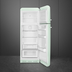 Двухкамерный зелёный холодильник Smeg FAB30RPG5 фото 2 фото 2