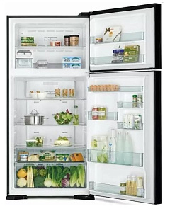 Чёрный холодильник HITACHI R-VG 662 PU7 GBK фото 2 фото 2