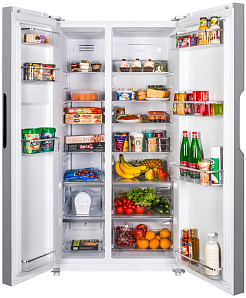 Двухкамерный холодильник с ледогенератором Maunfeld MFF177NFW