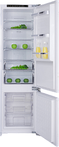Узкий высокий двухкамерный холодильник Haier HRF305NFRU