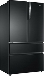 Большой широкий холодильник Haier HB 25 FSNAAA RU black inox фото 4 фото 4