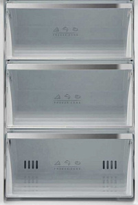 Двухкамерный холодильник ноу фрост Korting KNFC 62029 X фото 4 фото 4