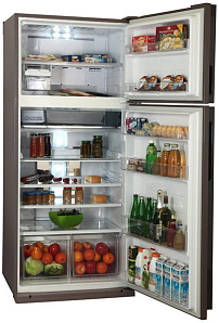 Двухкамерный холодильник  no frost Sharp SJXP59PGSL фото 2 фото 2