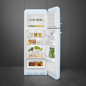 Холодильник голубого цвета в ретро стиле Smeg FAB30RPB5 фото 3 фото 3