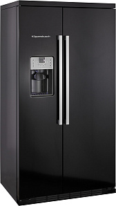 Чёрный холодильник Side-By-Side Kuppersbusch KJ 9750-0-2T