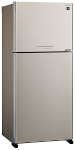 Бежевый двухкамерный холодильник Sharp SJ-XG 55 PMBE