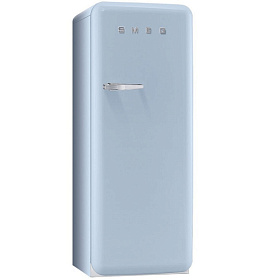Холодильник голубого цвета в ретро стиле Smeg FAB28RAZ1