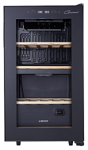 Двухтемпературный винный шкаф LIBHOF GMD-33 black фото 2 фото 2