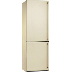 Бежевый холодильник высотой 180 см Smeg FA860PS