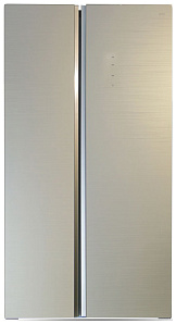 Большой холодильник Ginzzu NFK-605 шампань