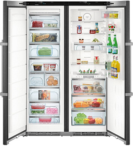 Двухкамерный двухкомпрессорный холодильник с No Frost Liebherr SBSbs 8673 фото 4 фото 4