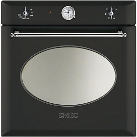 Черный духовой шкаф Smeg SC850A-8