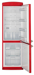 Красный холодильник в стиле ретро Schaub Lorenz SLUS335R2 фото 3 фото 3