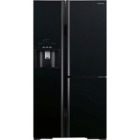 Чёрный холодильник HITACHI R-M 702 GPU2 GBK