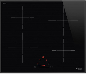 Чёрная варочная панель Smeg SI4642B фото 2 фото 2
