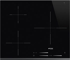 Черная индукционная варочная панель Smeg SI7633B