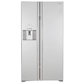 Серебристый холодильник HITACHI R-S702GPU2GS